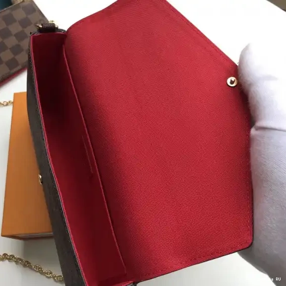 First bags ru Vuitton Felicie Pochette Louis Bag N63032 Damier 0514